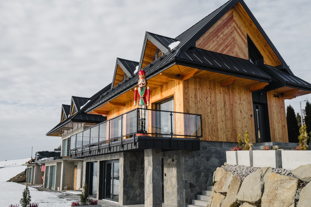 Widok na Tatry z nowoczesnego domku na Podhalu - zdjęcie 39